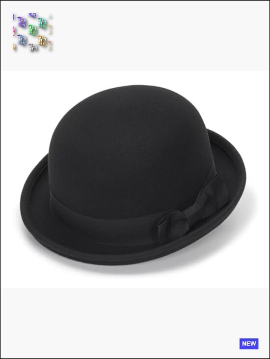 Wool Bowler Derby Hat Classic Pork-Pie Fedora Crushable Unisex main image 7